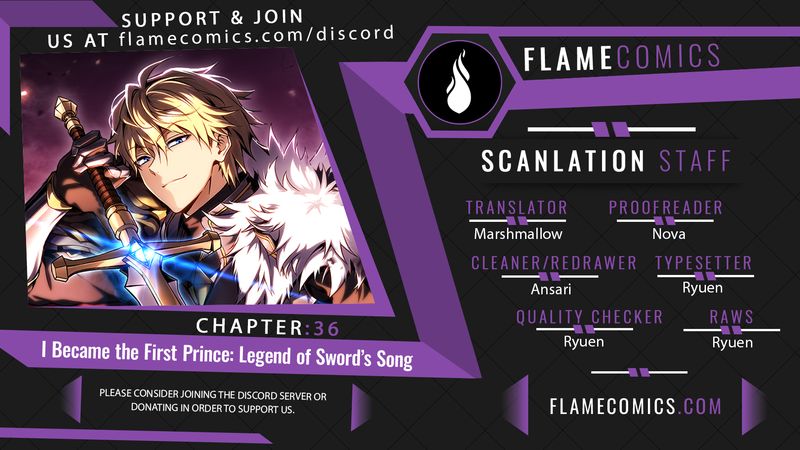I Became the First Prince: Legend of Sword’s Song - Chapter 36 Page 1