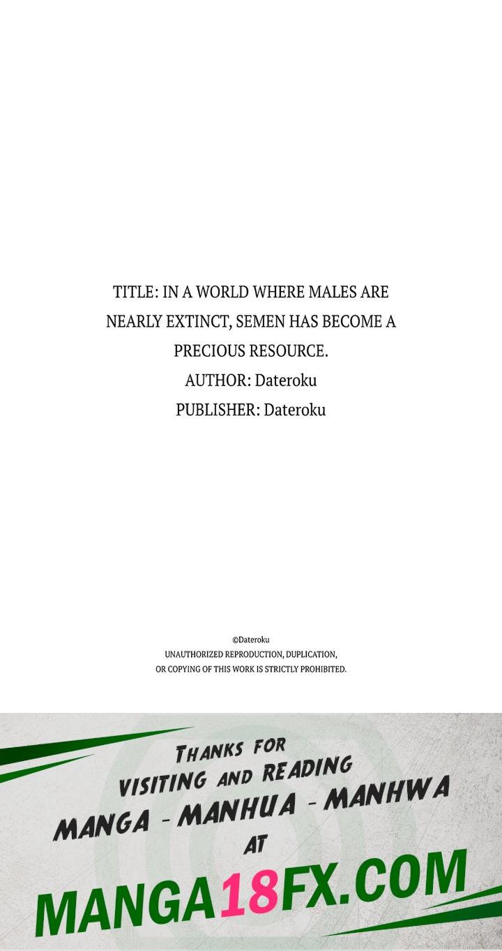 In a World Where Males Are Nearly Extinct, Semen Has Become a Precious Resource - Chapter 13 Page 6