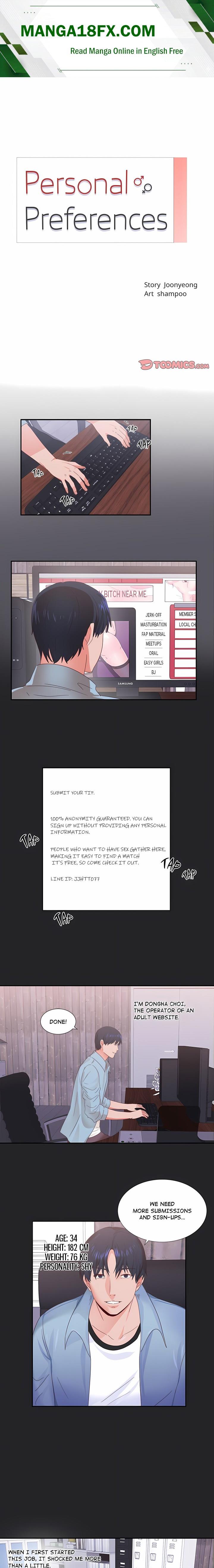 Personal Preferences - Chapter 1 Page 1
