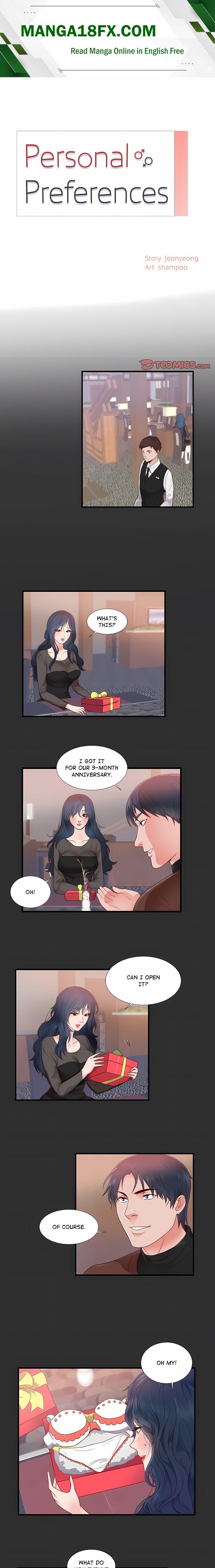 Personal Preferences - Chapter 3 Page 1